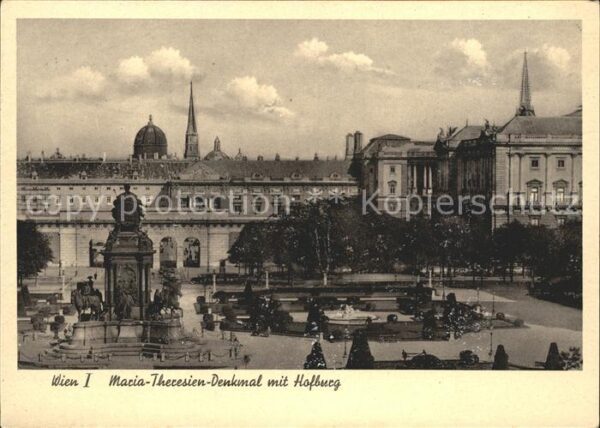 Wien Maria Theresien Denkmal mit Hofburg