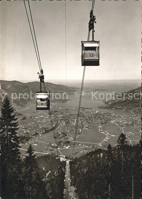 Rottach-Egern Wallbergbahn mit Tegernsee
