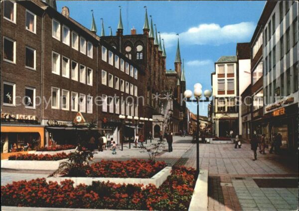 Luebeck Breite Strasse und Rathaus