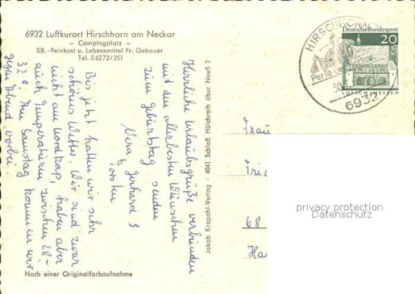Hirschhorn Neckar Campingplatz Luftkurort – Bild 2