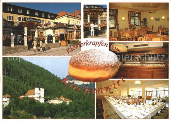 Maria Schutz Niederoesterreich Restaurant Kirchenwirt Klosterkrapfen K
