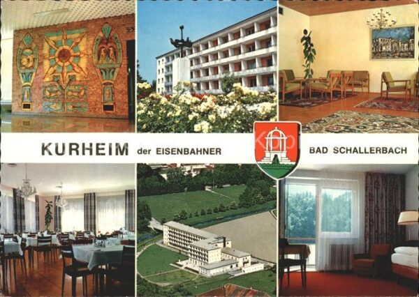 Bad Schallerbach Kurheim der Eisenbahner Wappen