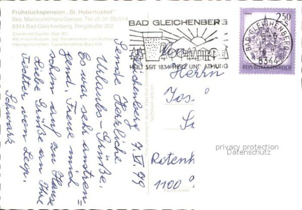 Bad Gleichenberg Frühstückspension St Hubertushof Heilba – Bild 2