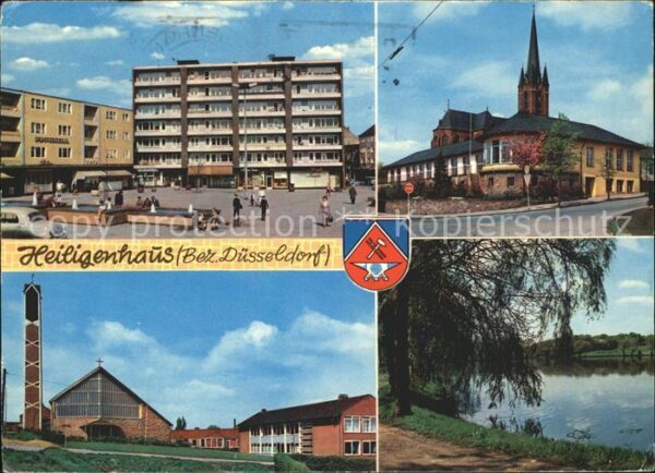 Heiligenhaus Mettmann Kirchplatz Kirche Schule Stausee Abtskü