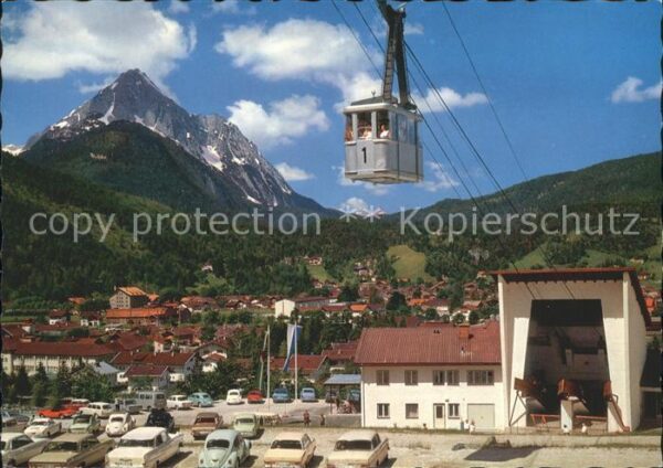 Mittenwald Bayern Karwendelbahn Talstation gegen Wetterst