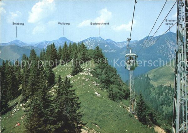 Spitzingsee Taubensteinbahn Seilbahn Alpenpanorama
