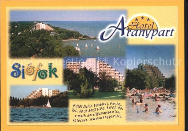 Siofok Hotel Aranypart Strand Segelboot