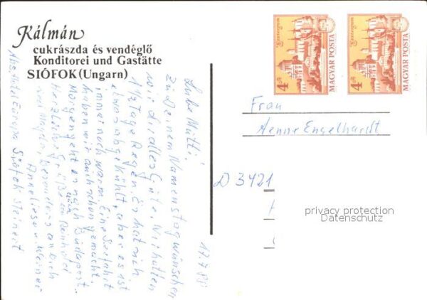 Siofok Kalman Konditorei Gaststätte – Bild 2