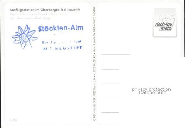 Stubaital Stöcklenalm Alpen Wappen – Bild 2