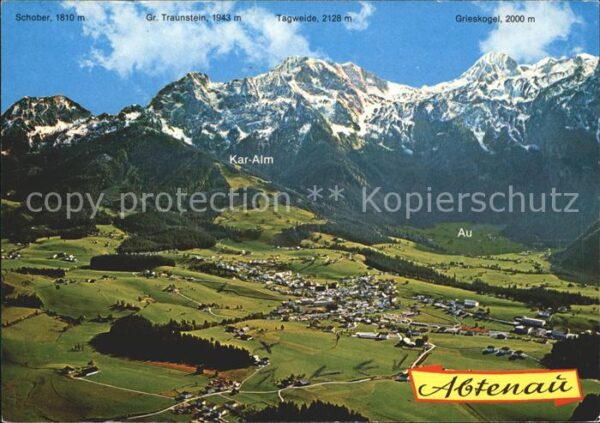 Abtenau Sommerpanorama Tennengebirge