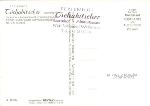 Techendorf Weissensee Ferienhof Tschabitscher Alpenpanorama i – Bild 2
