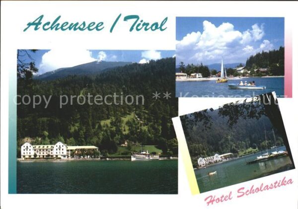 Achensee Hotel Scholastika Segelboot Tretboot