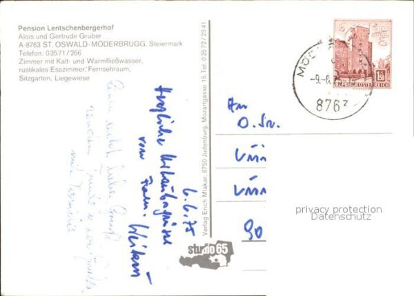 Sankt Oswald-Moederbrugg Pension Lentschenbergerhof Gastraum Ort – Bild 2