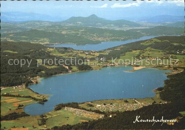Keutschach See Panorama Keutschachersee mit Wörthersee