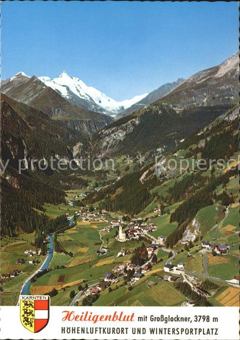 Heiligenblut Kaernten mit Grossglockner Höhenluftkurort Winte