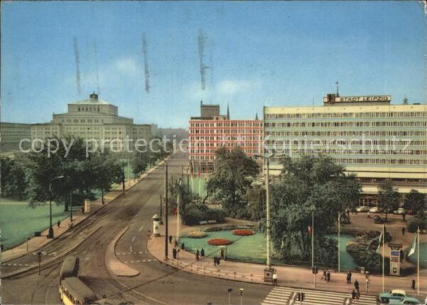 Leipzig Blick vom Hauptbahnhof in Goethestrasse