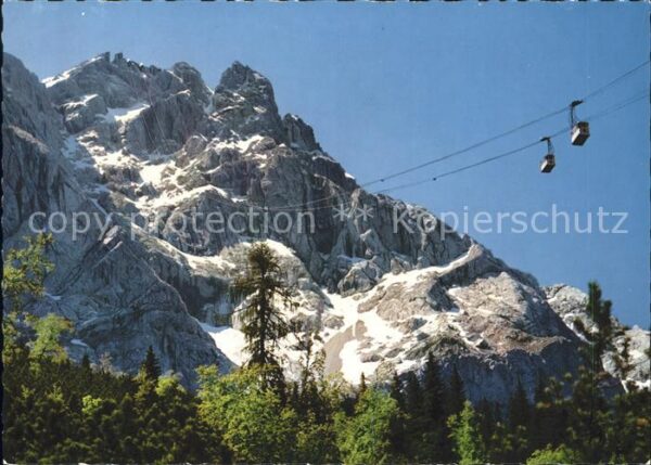 Eibsee Bayerische Zugspitzseilbahn gegen Zugsp
