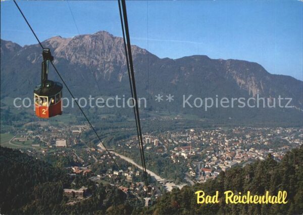 Bad Reichenhall Panorama Blick vom Predigtstuhl Bergbah