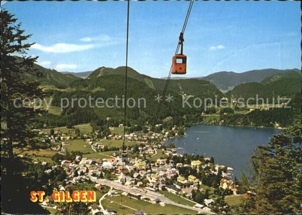 Sankt Gilgen Panorama Blick zum Wolfgangsee Bergbahn