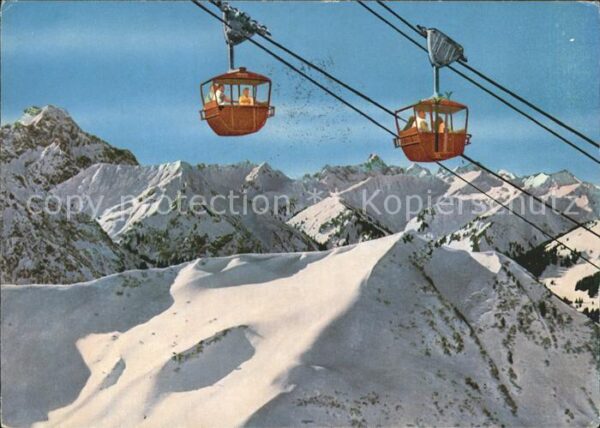 Riezlern Kleinwalsertal Vorarlberg Kanzelwandbahn Blick auf Widderstein Ho