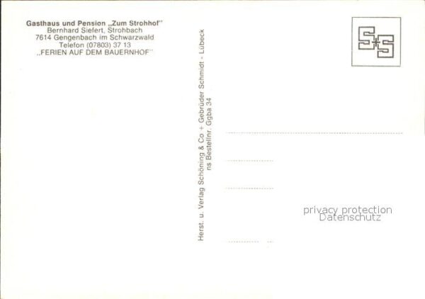 Gengenbach Gasthaus Pension Zum Strohhof Ferien au – Bild 2