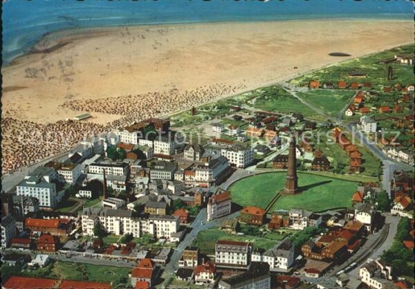 Borkum Nordseeheilbad Fliegeraufnahme
