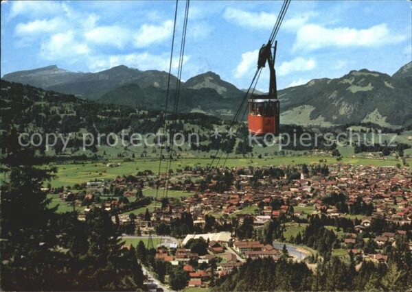 Oberstdorf Panorama mit Nebelhornbahn Heilklimatis