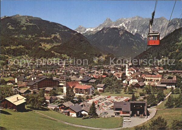 Schruns Vorarlberg Tschagguns mit Hochjochbahn Blick auf Z