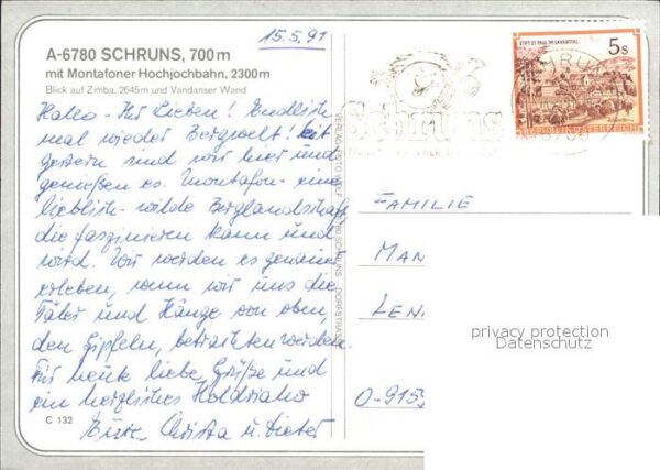 Schruns Vorarlberg mit Montafoner Hochjochbahn Blick auf Z – Bild 2