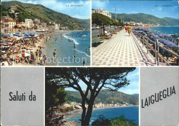 Laigueglia  Spaggia Lungomare Panorama Riviera dei