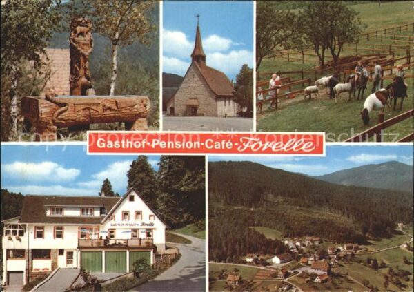 Hundsbach Forbach Gasthof Pension Cafe Forelle Brunnen Po