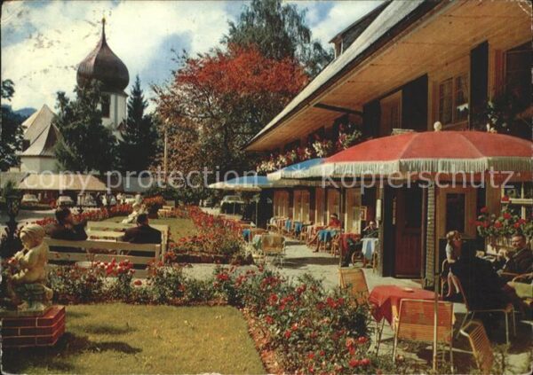 Hinterzarten Partie beim Adler Restaurant Kirchturm