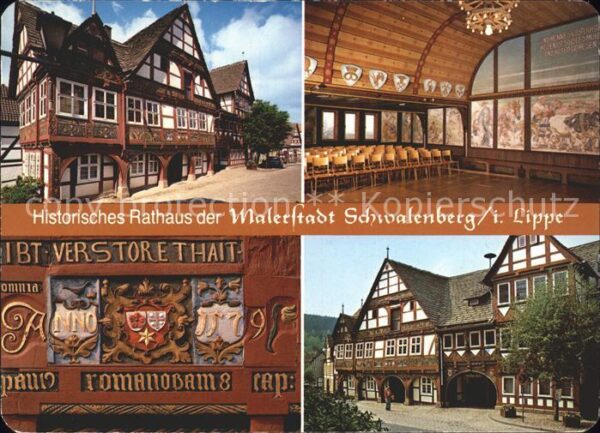 Schwalenberg Historisches Rathaus der Malerstadt Fac