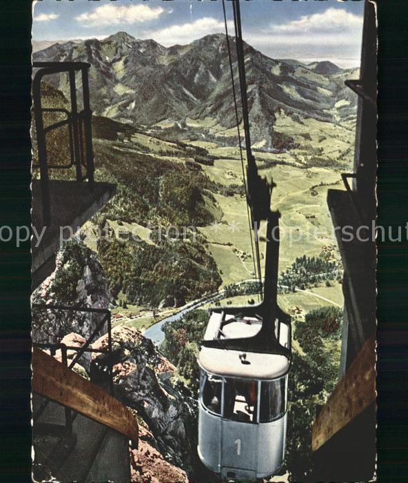 Ruhpolding Rauschbergbahn Blick ins Tal
