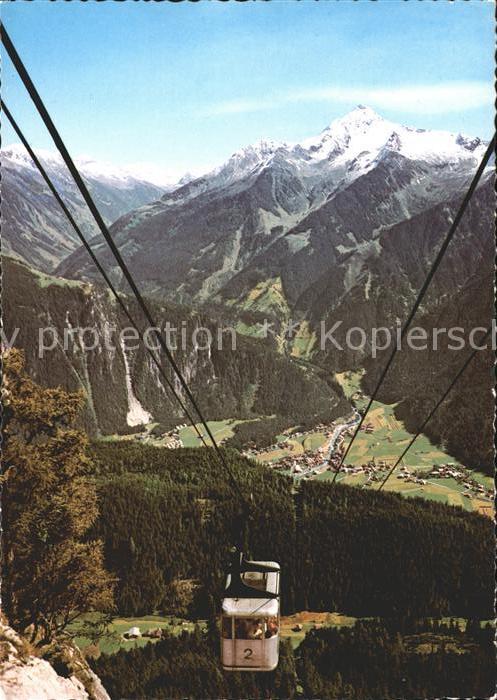 Mayrhofen Zillertal Panorama Blick von der Penkenbahn Bergs