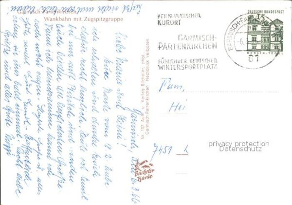 Garmisch-Partenkirchen Wankbahn Bergbahn mit Zugspitzgruppe Wi – Bild 2