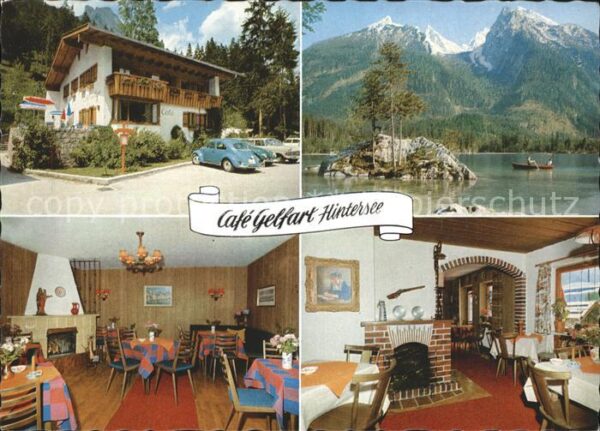 Hintersee Berchtesgaden Cafe Gelfart Fremdenheim Kaminzimmer Se