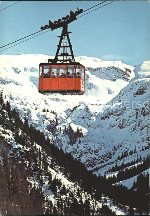 Mittelberg Kleinwalsertal Walmendingerhorn Bahn gegen das Gemstel