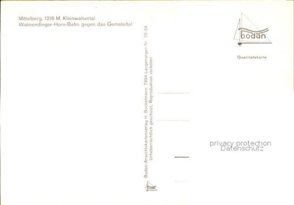 Mittelberg Kleinwalsertal Walmendingerhorn Bahn gegen das Gemstel – Bild 2