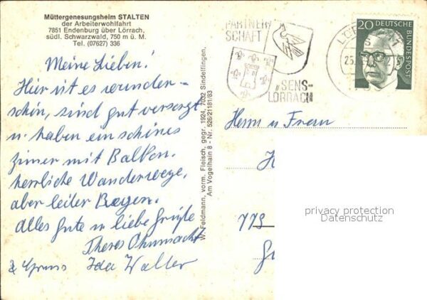 Endenburg Müttergenesungsheim Stalten der Arbeite – Bild 2