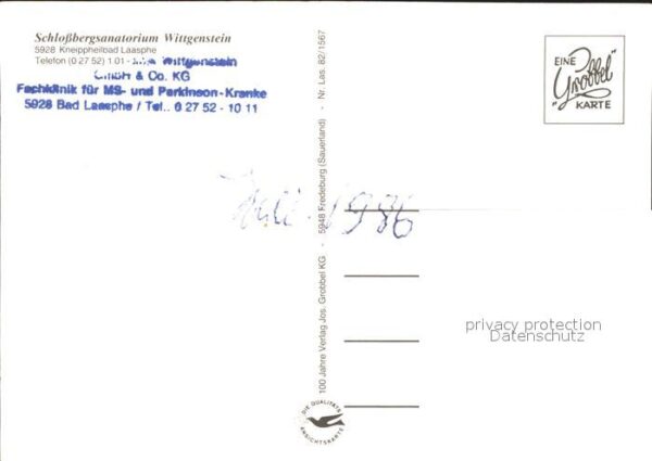 Laasphe Schlossbergsanatorium Wittgenstein – Bild 2