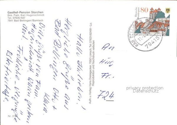 Bad Bellingen Gasthaus Pension Storchen – Bild 2
