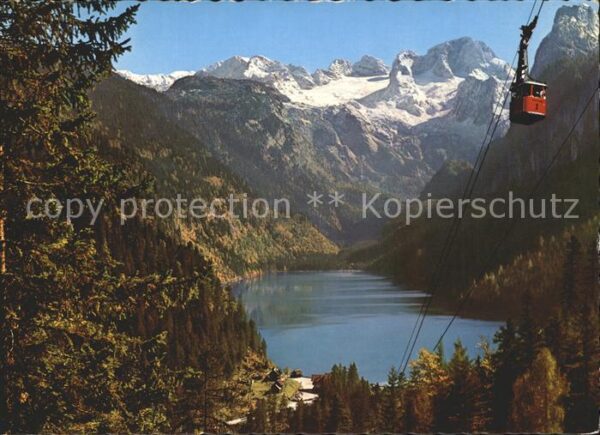 Gosau Oberoesterreich Kammseilbahn vom Gosau-See Gablonzer Ha