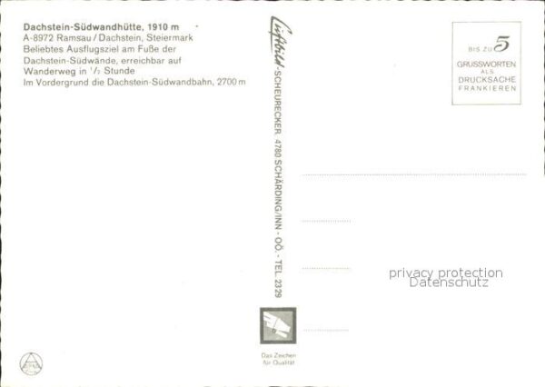 Ramsau Dachstein Steiermark Südwandhütte Seilbahn – Bild 2