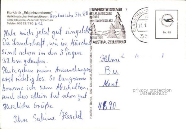 Clausthal-Zellerfeld Kurklinik Erbprinzentanne – Bild 2