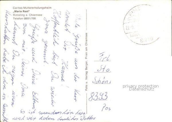 Rimsting Caritas Müttererholungsheim Maria Rast – Bild 2