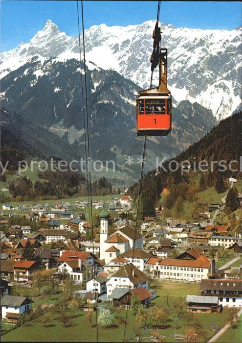 Schruns Vorarlberg mit Montafoner Hochjochbahn