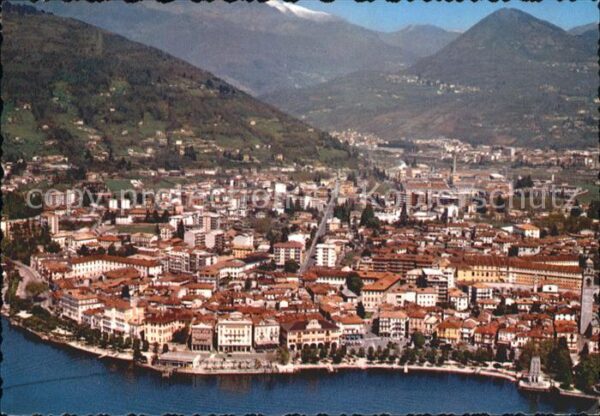 Pallanza Fliegeraufnahme Lago Maggiore