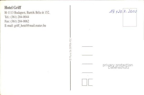 Budapest Griff Hotel – Bild 2