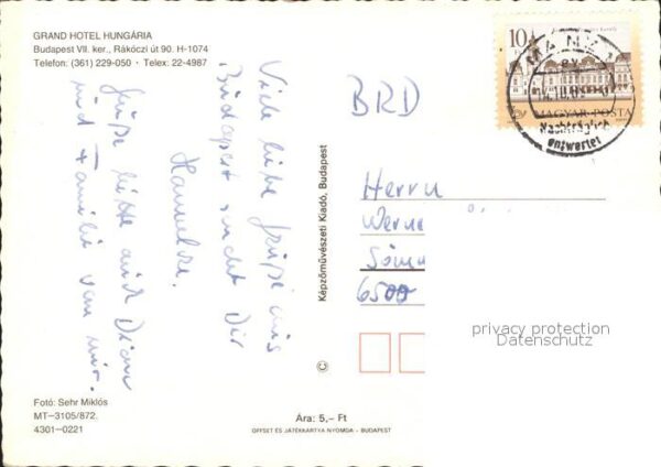 Budapest Grandhotel Hungaria – Bild 2